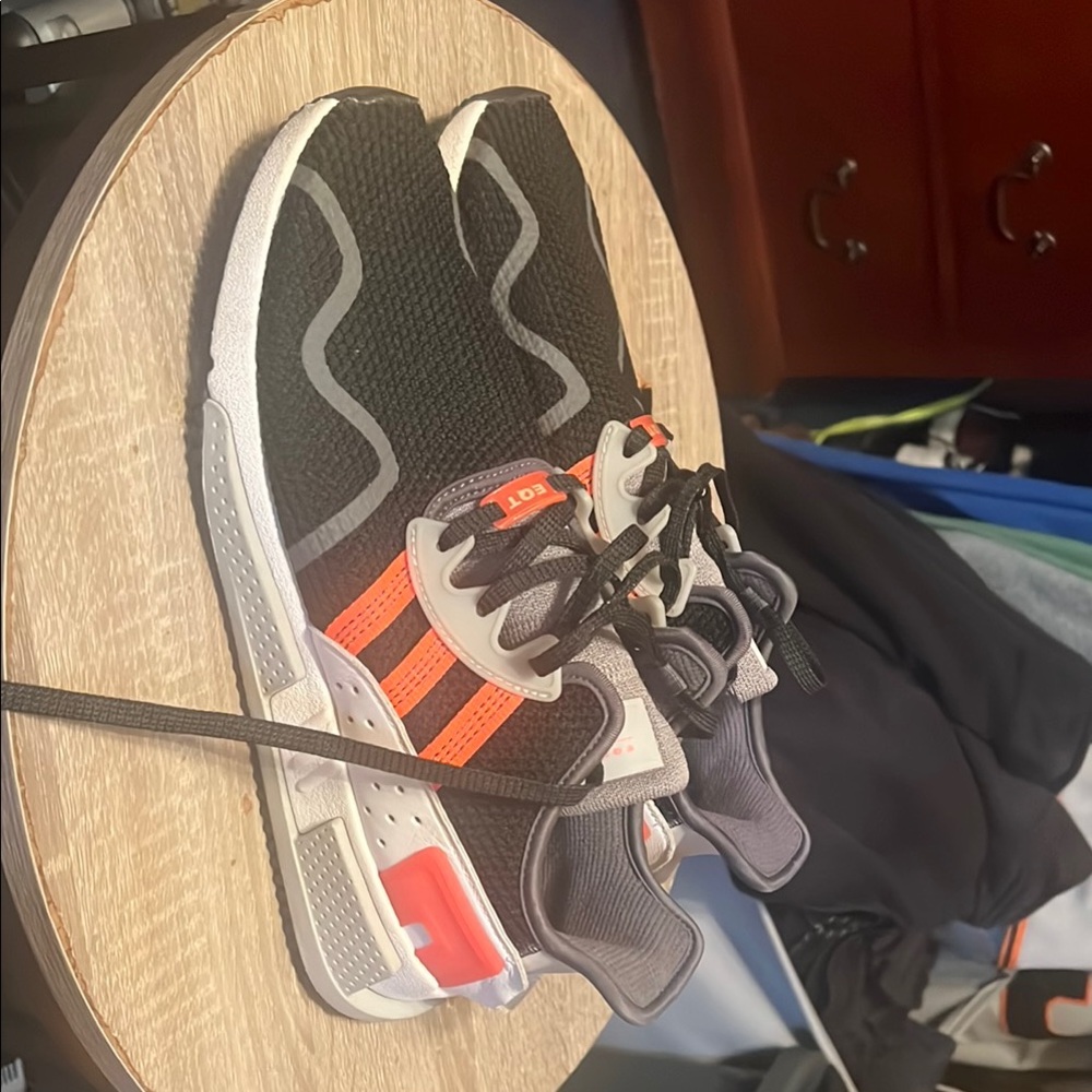 Adidas Black and Orange Sneakers